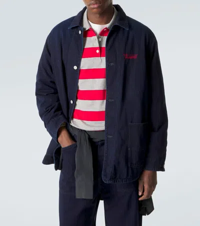 Visvim Osiris Down Denim Jacket In Blue