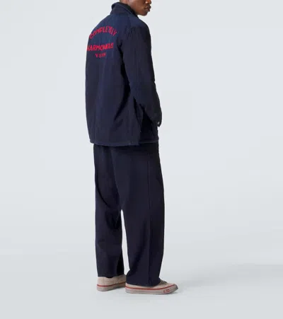 Visvim Osiris Down Denim Jacket In Blue