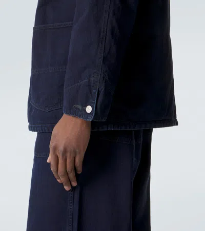 Visvim Osiris Down Denim Jacket In Blue