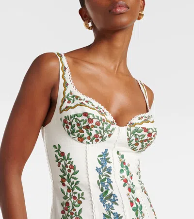 Farm Rio Fruit Beauty Maxi Dress Fruit Beauty Off-white In Multi