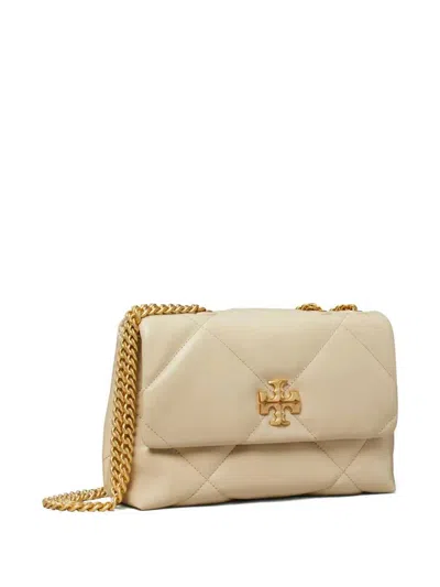 Tory Burch Small Kira Diamond Quilted Convertible Leather Shoulder Bag In Neutral