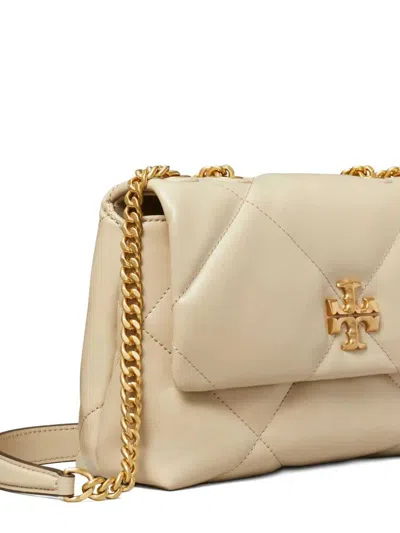 Tory Burch Small Kira Diamond Quilted Convertible Leather Shoulder Bag In Neutral