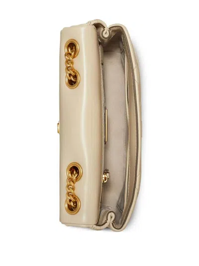 Tory Burch Small Kira Diamond Quilted Convertible Leather Shoulder Bag In Neutral