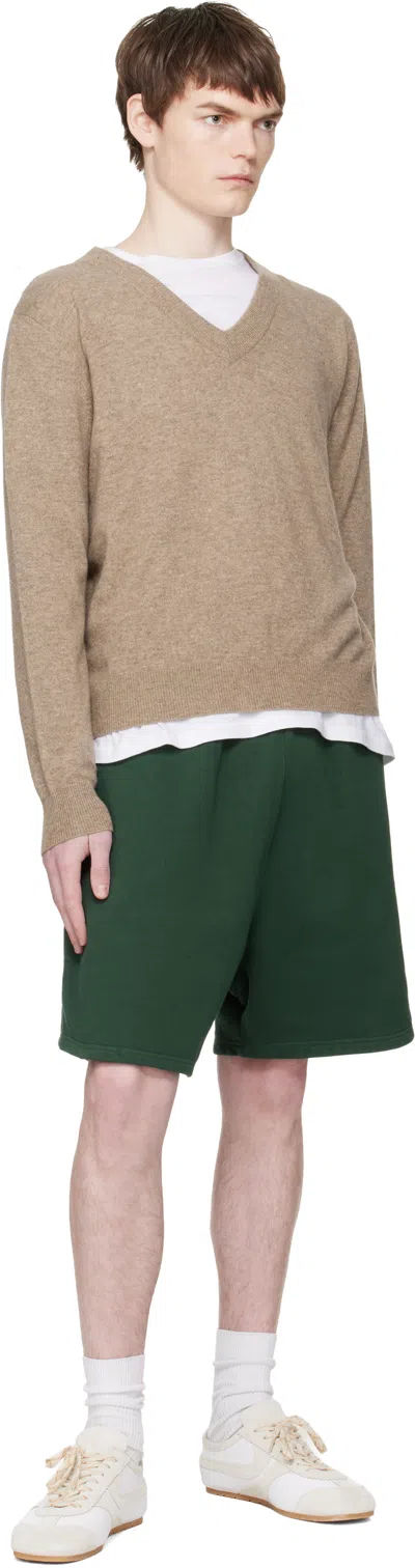 Entire Studios Standard Sweatshort College Green In Green