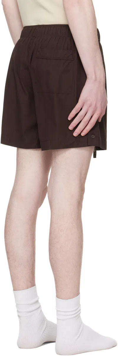 Entire Studios Drawstring Shorts In Brown