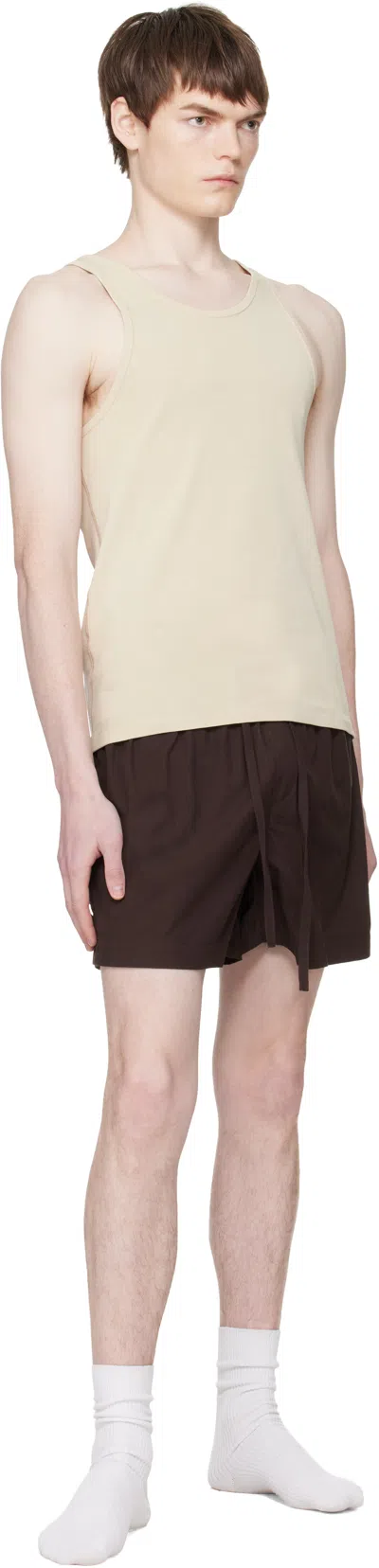 Entire Studios Drawstring Shorts In Brown