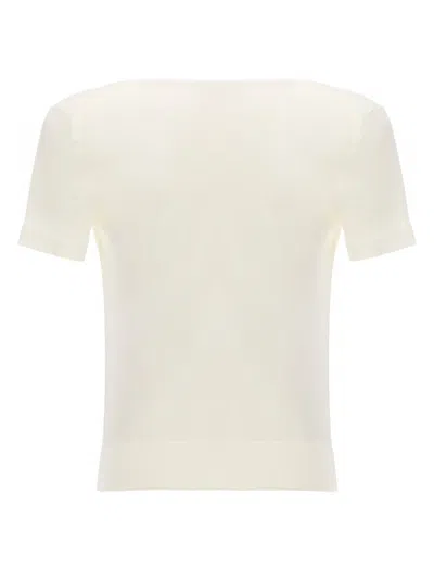 Theory Wool T-shirt In Neutral