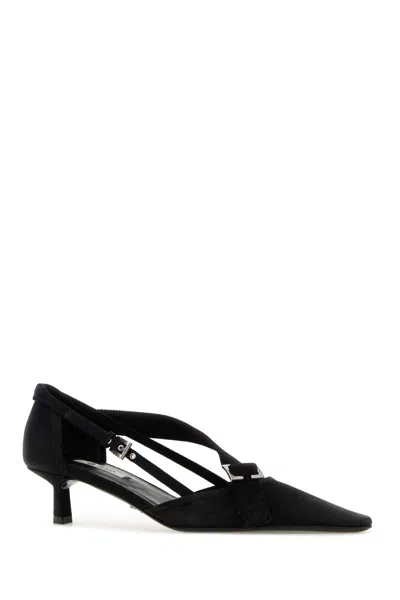 Prada Kitten Heel Pointed Toe Pump In Black