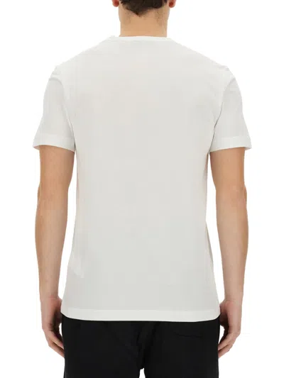 Belstaff Short Sleeved Mens Logo Patch T-shirt In White