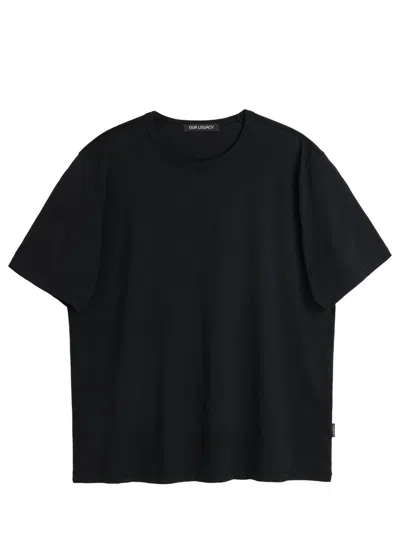 Our Legacy New Box T-shirt In Black In Nero