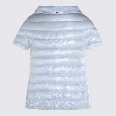 Herno Light Blue Down Jacket In Blue
