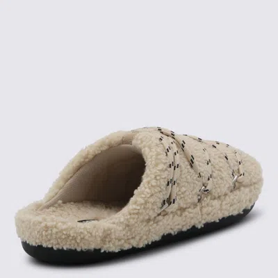 Moon Boot Mb Teddy Slipper Slipper-mule In Beige Shearling In Sand