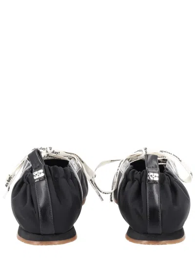 Ganni Alexander Mcqueen White Leather Sneakers With White Leather Heel