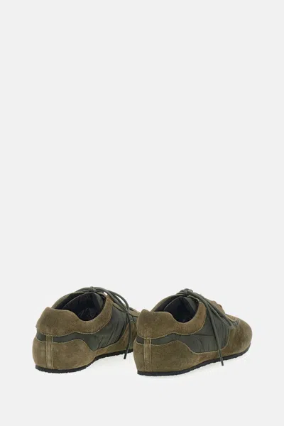 Cecilie Bahnsen Blaise Suede Technical Sneakers In Multi