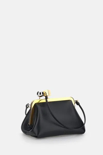 Jacquemus Le Berlingot Black Crossbody Bag With Removable Strap In Leather For Women