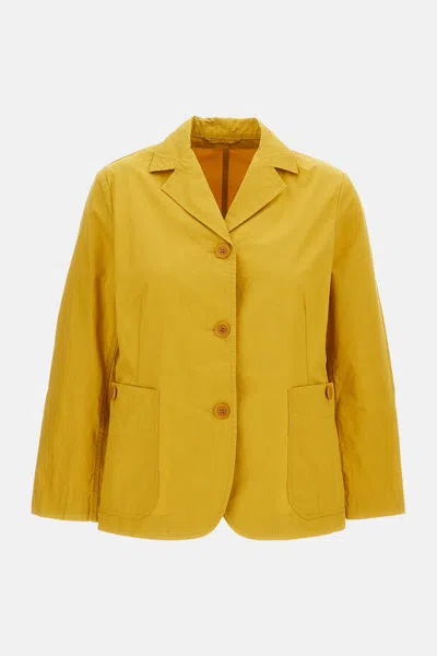 Casey Casey Single-breasted Jacket In Yellow
