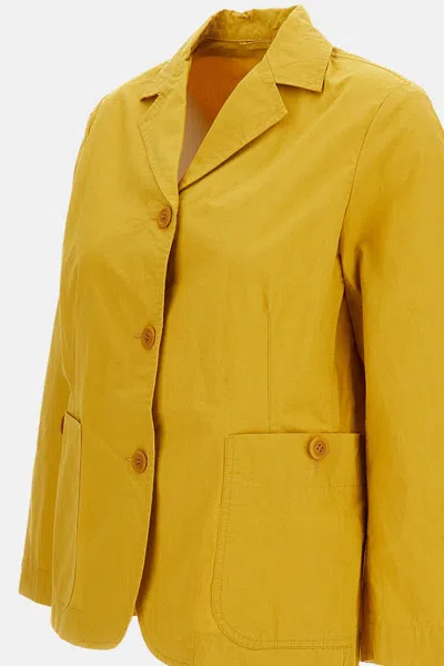 Casey Casey Single-breasted Jacket In Yellow