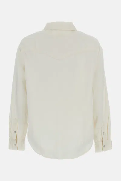 Levi's Ivory Lyocell Blend Iconic Western Shirt In Neutral