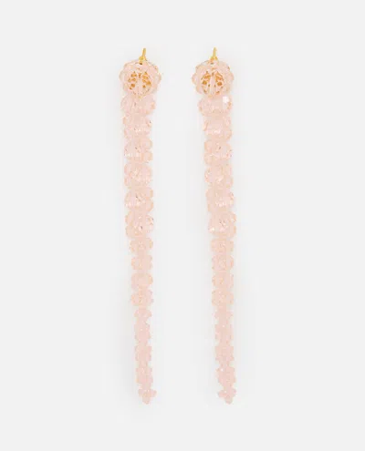 Simone Rocha Drip Earrings In Pink