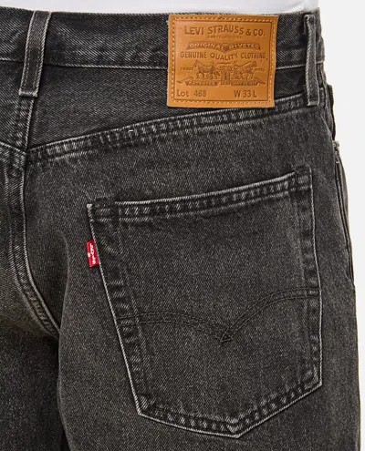 Levi's 468 Loose Shorts In Gray