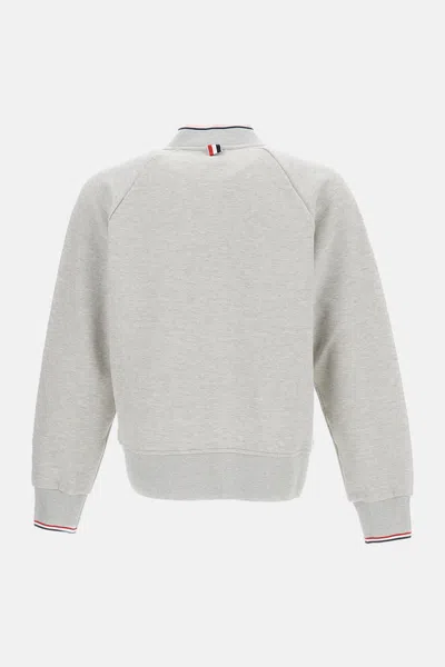 Thom Browne Structured Grey Jacket With Classic Silhouette In Gray