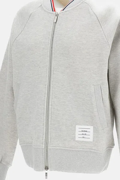 Thom Browne Structured Grey Jacket With Classic Silhouette In Gray