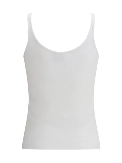 Off-white Off White Off Stamp Rib Tank Top White Black