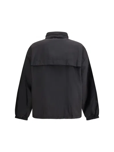 Prada Black Polyamide Shell Jacket In Blue