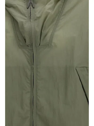 Parajumpers Bicolor Polyamide Shell Jacket In Green