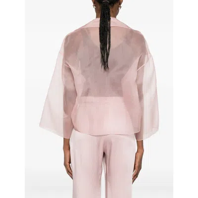 Antonelli Open-front Cropped Jacket In Pink
