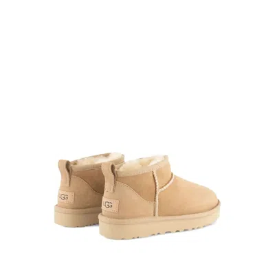 Ugg Classic Ultra Mini Suede Boots For Woman In Neutral