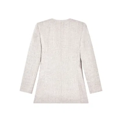 Giorgio Armani Single-breasted Mini Jacket In Neutral