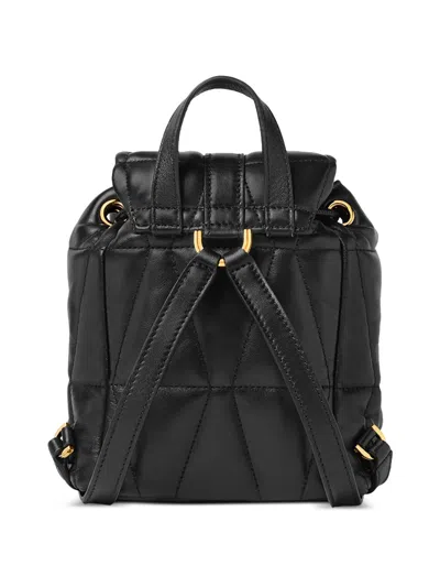 Versace Kleo Leather Backpack In Black