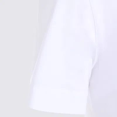 Zegna Slim-fit Logo-embroidered Cotton-jersey T-shirt In White