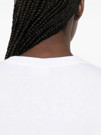 Chloé Cotton Crew Neck Graphic Short Sleeve T-shirt In White