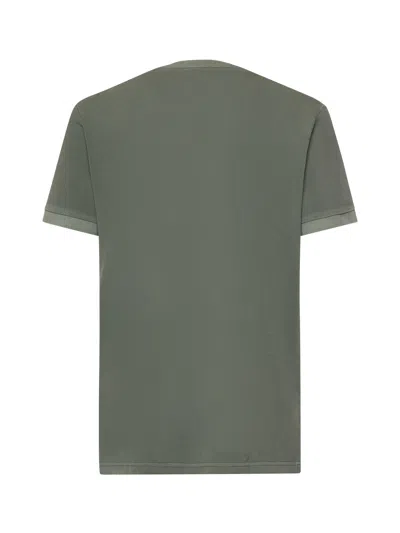 Fay Logo-embroidered T-shirt In Gray