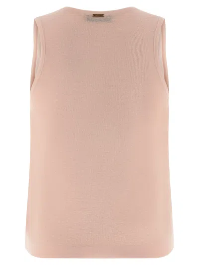 Twinset Sequin Top In Pink