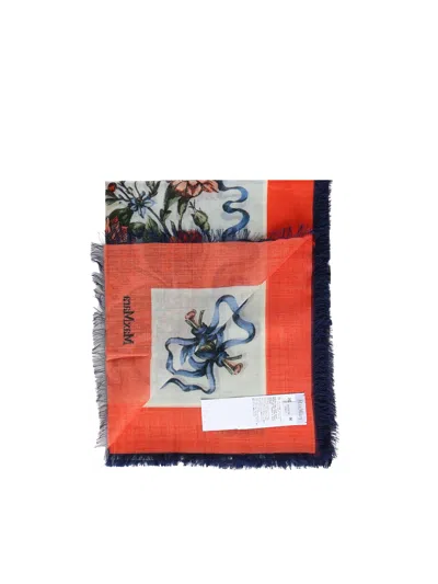 Max Mara Patterned Fringed Scarf In Multi