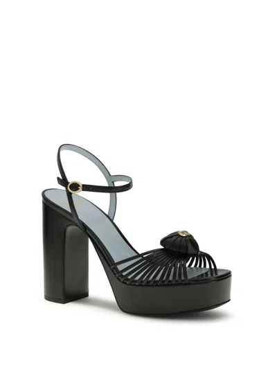 Valentino Garavani Sandal Royal Platform Sandal In Kidskin 115mm Woman Black 40.5