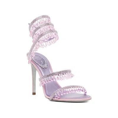 René Caovilla Chandelier 105mm Crystal-embellished Sandals In White
