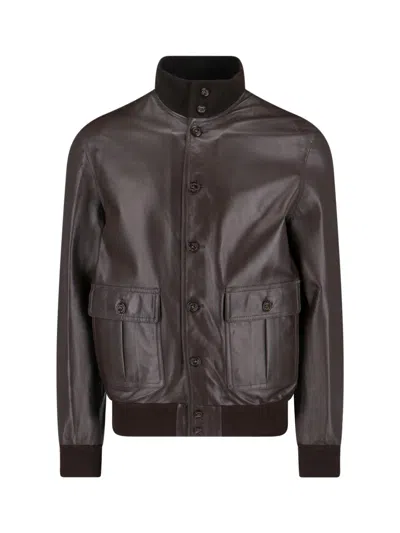 Valstar Buttoned Flap-pocket Jacket In Brown