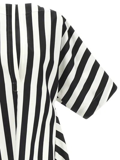 Jacquemus Womens Jacquard Medium Stripes Moisson Striped Cotton And Silk Tunic In Multi