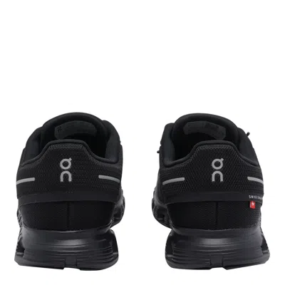 On Lightweight Black Running Sneakers With Breathable Mesh