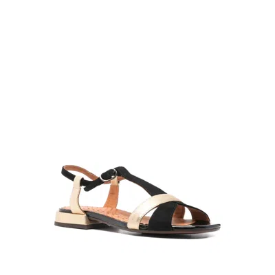 Chie Mihara T-strap Metallic-effect Flat Sandals In Multi