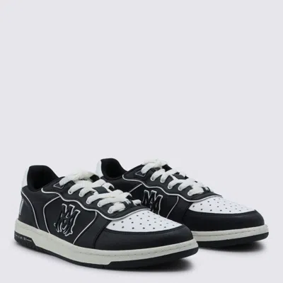 Amiri Vintage Leather Sneakers With Logo Details For Men In Black
