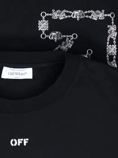 Off-white Chain Arrow T-shirt In Black