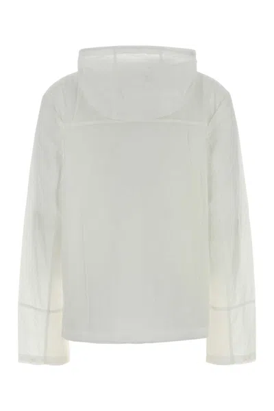 Autry Zip-up Ripstop Jacket In White