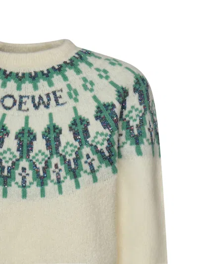 Loewe Wool Blend Sweater In Multi