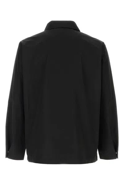 Apc A.p.c. Men Black Polyester Blend Regis Jacket In Black
