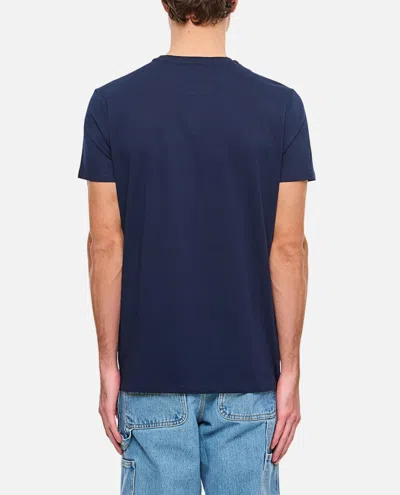 Lacoste Mens Classic Fit Cotton Jersey T-shirt In Blue